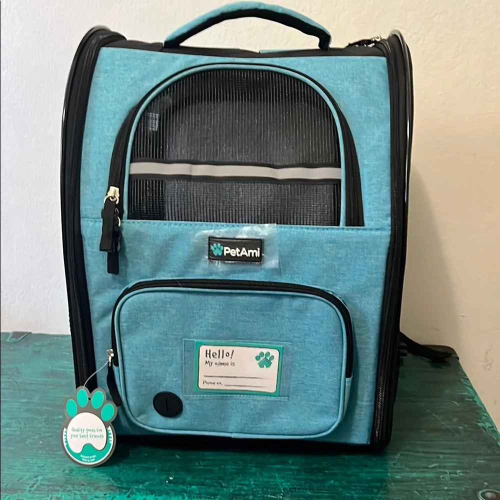 PetAmi Blue Pet Carrier Backpack